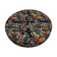 thumbnail image 2 of Round Bar Stool Seat Covers, Multicolored Butterflies C Elastic Round Chair Cover Stool Seat Slipcover Bar Stool Cushions Round Pad for 12-14 inch, 2 of 7