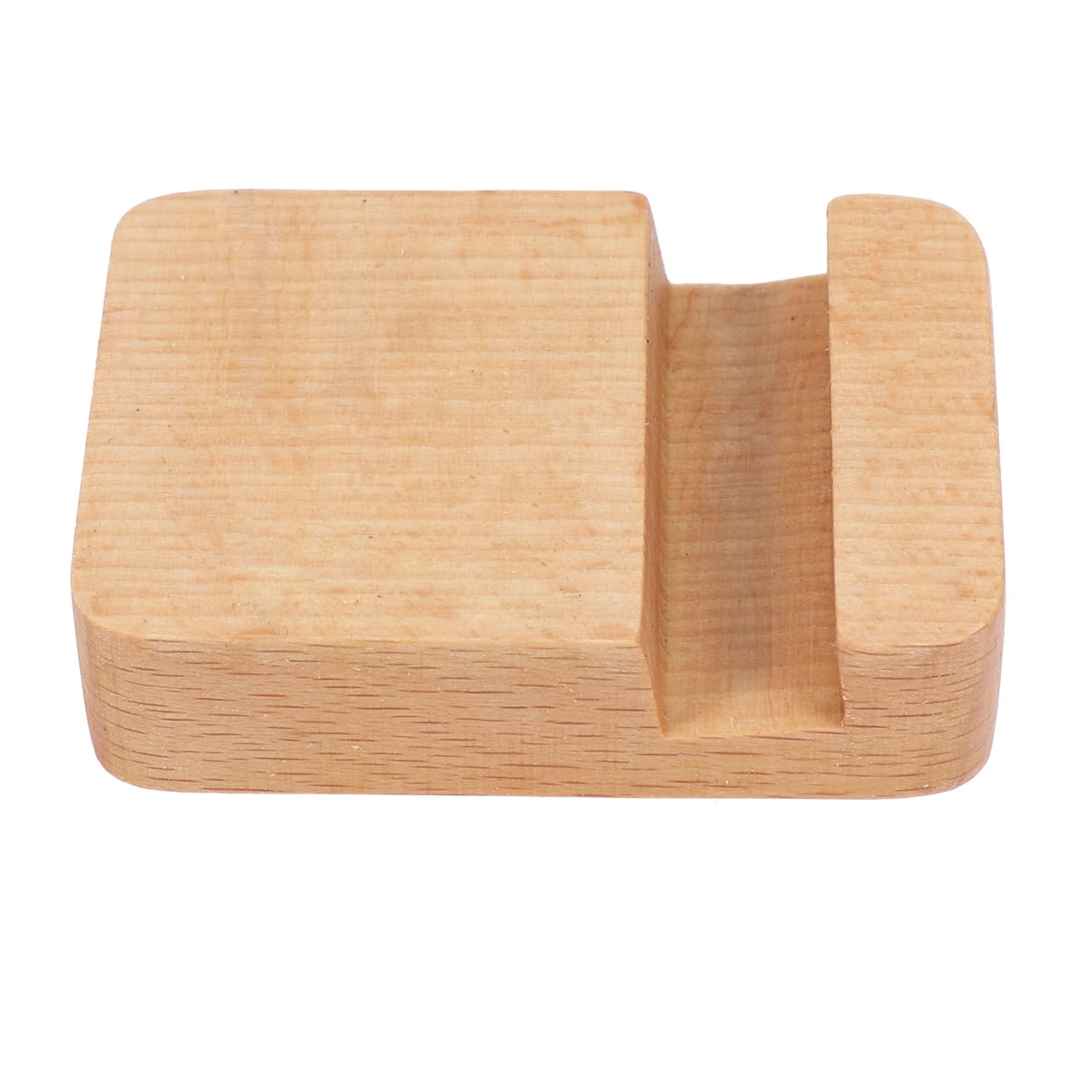 UPGRATOR navigation mobile phone stand video watching wood phone stand light color 1Pcs