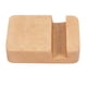 thumbnail image 1 of EeaseMX Soporte creativo para teléfono móvil, universal, de madera, para escritorio, portátil, para smartphone (color claro), 1 of 7
