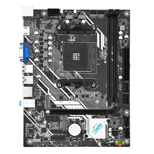 B450M-K Soporte para Placa Base Micro ATX Dual Channel DDR4 hasta 64GB M.2 PCIE WIFI + Puerto Bluetooth