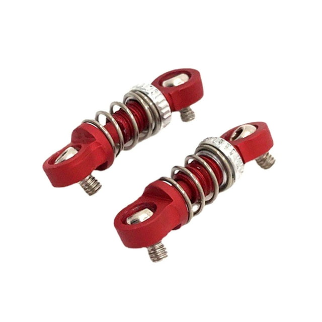 bedienty Lot de 2 Amortisseurs 1:28 Voiture Crawler Simulation Amortisseur Modification Pièces de Rechange Fournitures de Remplacement pour MINI-Q9 Rouge 1Ensemble