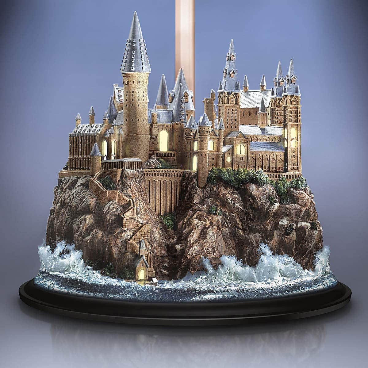 Bradford Exchange Harry Potter Hogwarts Table Lamp with White Fabric Shade