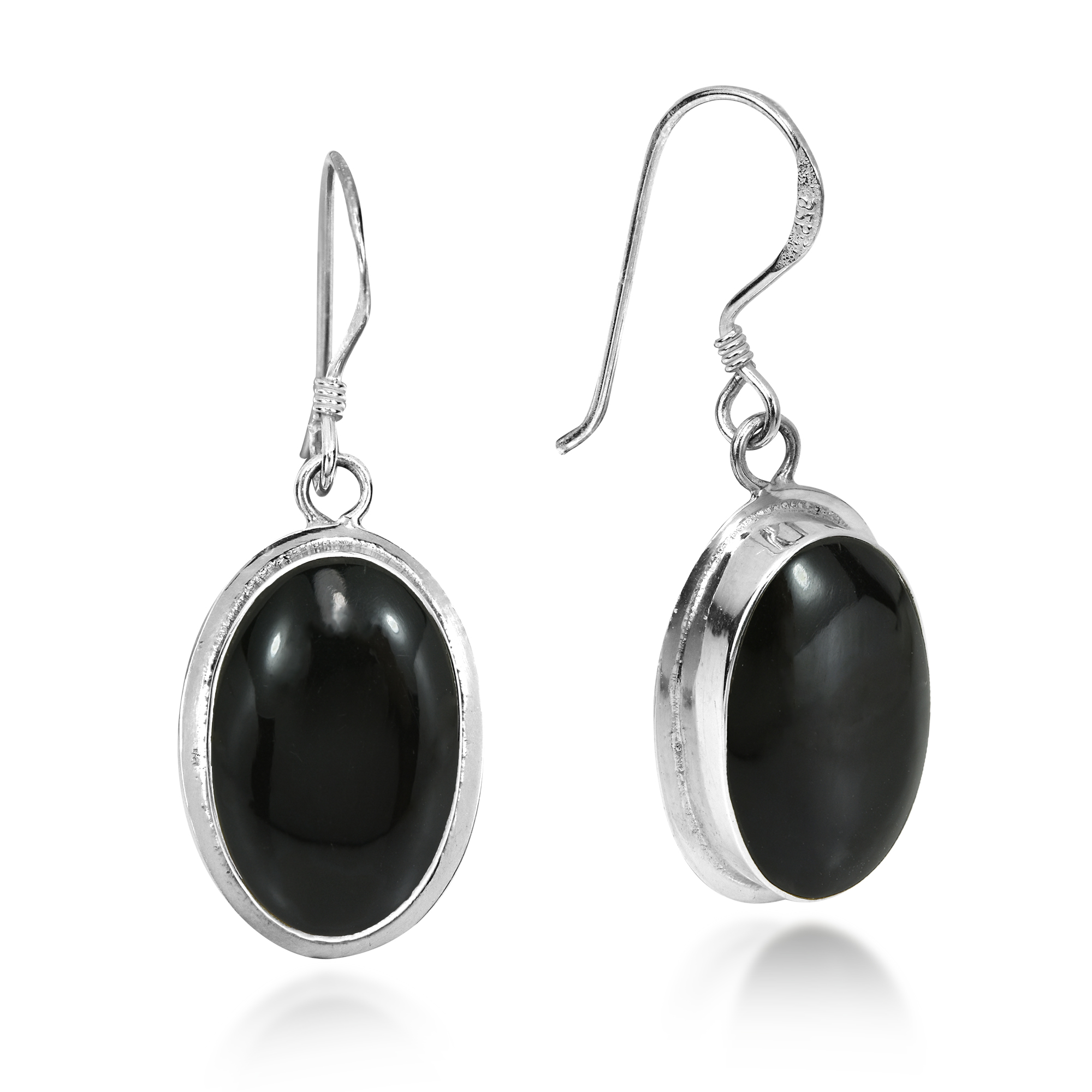 Elegant Onyx Sterling Silver Earrings
