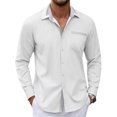 thumbnail image 2 of COOFANDY Men's Long Sleeve Dress Shirt Plaid Collar Casual Button Down Shirts, 2 of 6