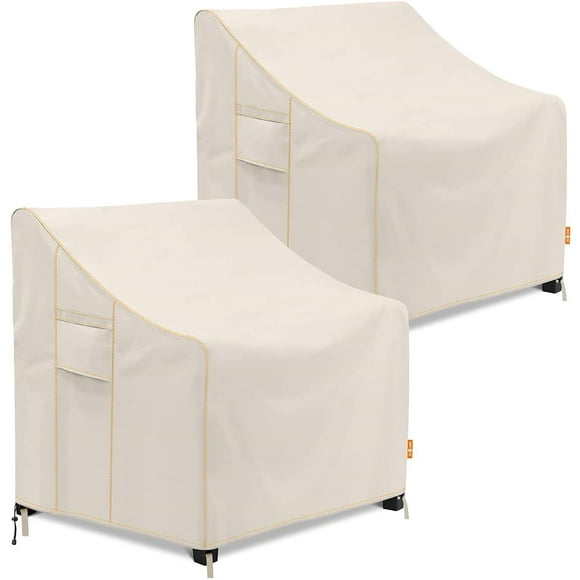 ZEJUN Patio Chair Covers, 2 Pack-35''Lx38''Dx31''H Waterproof Outdoor Furniture Cover, 600D Durable Lounge Deep Seat