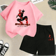 thumbnail image 5 of Conjunto de ropa de verano para niños y niñas con superhéroes, camiseta de manga corta de algodón y pantalones cortos, traje informal con estampado de Spider-Man, 5 of 5