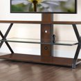 Whalen 3in1 TV Stand for TVs up to 70", Cappuccino/Gunmetal