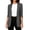 Dark Gray, variant on Women's Gingham V Neck Blouse 3/4 Cuffed Sleeve Loose Fit Lightweight Casual Work Shirts Jean Outfits