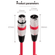 thumbnail image 5 of Cable XLR de 3 Pines, Conector XLR Macho/Hembra para Montaje en Panel A Conector XLR Hembra/Macho, Convertidor de Extensión de Micrófono de Paso, Amarillo., 5 of 10
