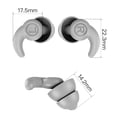 thumbnail image 4 of 1 Par Tapones para Los Oídos Impermeables Y Suaves Con Succión Ruido Dormir Nadar (gris) Rojo, 4 of 9