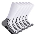 thumbnail image 1 of Calcetines Caterpillar para hombre con estampado semiacolchado, 6 unidades, logotipo blanco, 1 of 3