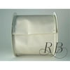 Ribbon Bazaar 534 6 in. Wired Iridescent Taffeta Ribbon, Ivory - Same Edge - 10 Yards