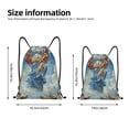 thumbnail image 2 of Balery Dog Angel Ascension Pattern Drawstring Backpack Bag Sport Gym Sackpack Cinch Bags Pattern Drawstring Backpack Bag Sport Gym Sackpack Cinch Bags -Small, 2 of 6