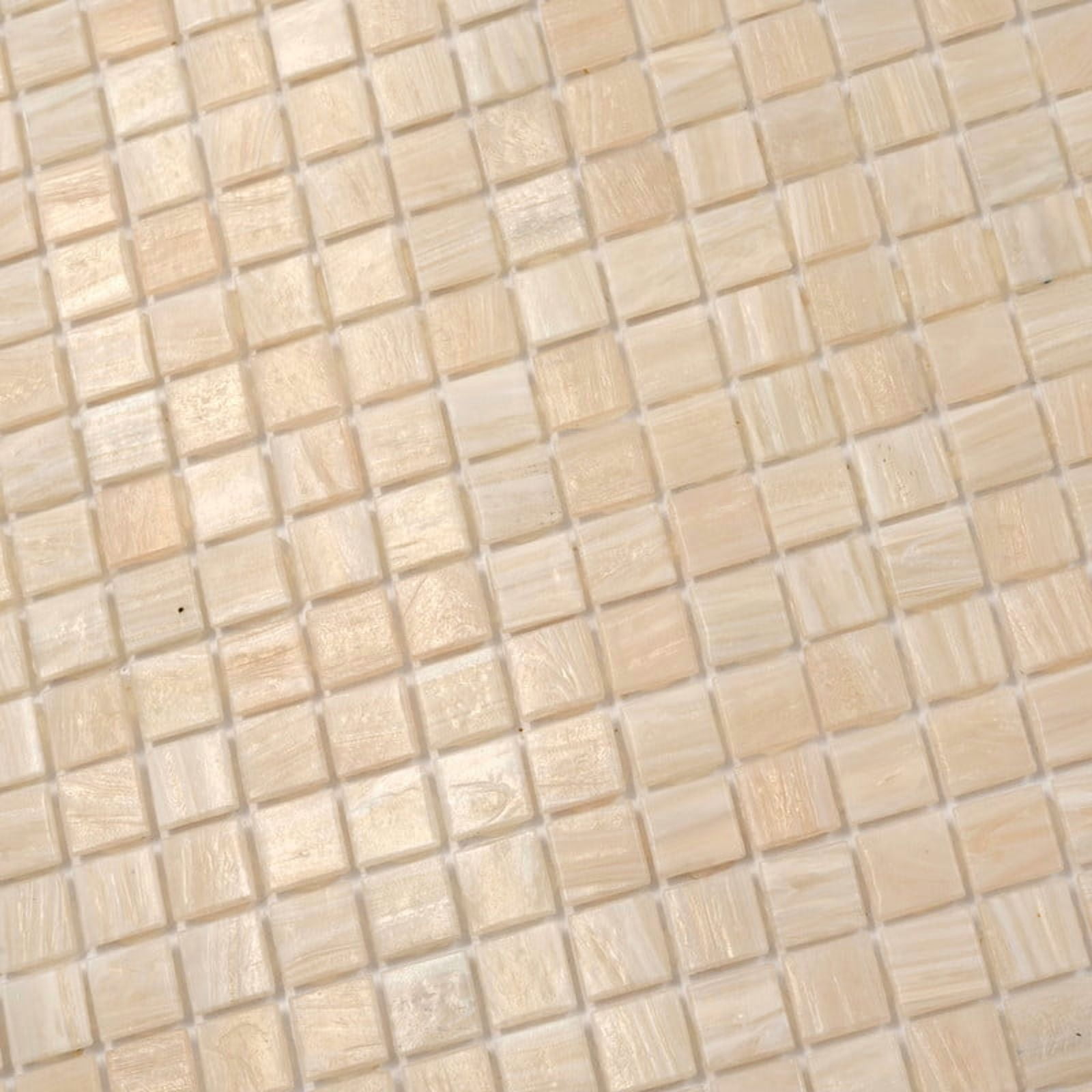 Apollo Tile Skosh 11.6 in. x 11.6 in. Glossy Bisque Beige Glass Mosaic Wall and Floor Tile (18.69 sq. ft./case) (20-pack)