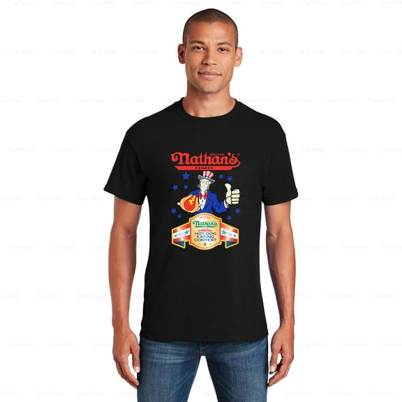 TrueWear21 Limited Joey Chestnut Nathan's Hot Dog Eating Contest T-Shirt Retro, Contest, Food , for Unisex, up to size 5XL