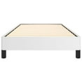 thumbnail image 4 of vidaXL Bed Frame White 100x190 cm Twin Faux Leather, 4 of 7
