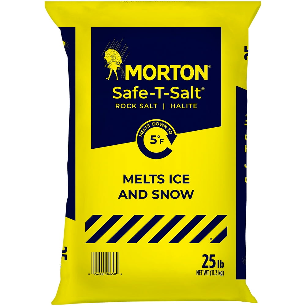 Morton® SafeTSalt® Halite Rock Salt 25 lb. Bag