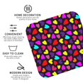 thumbnail image 3 of Vsdgher Colorful Hearts Leather Coasters for Drinks, Durable Drink Coasters 4 Set for Tabletop Protection, Luxurious Home Décor and Housewarming Gift ( {designName})Square, 3 of 6