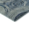 thumbnail image 3 of Addison Rugs Mayfield Premium Machine Washable Transitional Geometric Blue Round Rug, 8' x 8', 3 of 6