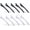 white,black, variant on Hair Clips 10 count Black Non-Slip Creaseless Duckbill Clips, Professional Barber Styling Sectioning Duck Bill Clips for Makeup Blow-Drying Salon-Grade Hair Accessories (black)