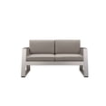 thumbnail image 2 of Pangea Home Air 33x57" Two Seater Modern Aluminum Sofa in Gray Finish, 2 of 2