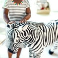 thumbnail image 6 of Melissa & Doug Giant Striped Zebra - Lifelike Stuffed Animal (nearly 3 feet tall), 6 of 10