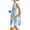 Light Blue, variant on OIOLOYJM 2 Piece Sets for Women Casual Dress Boho Vintage Print Side Split Sleeveless Crew Neck Tank Top and Elastic Waist Shorts Comfy Lounge Vacation Travel Outfits with Pockets Wine L