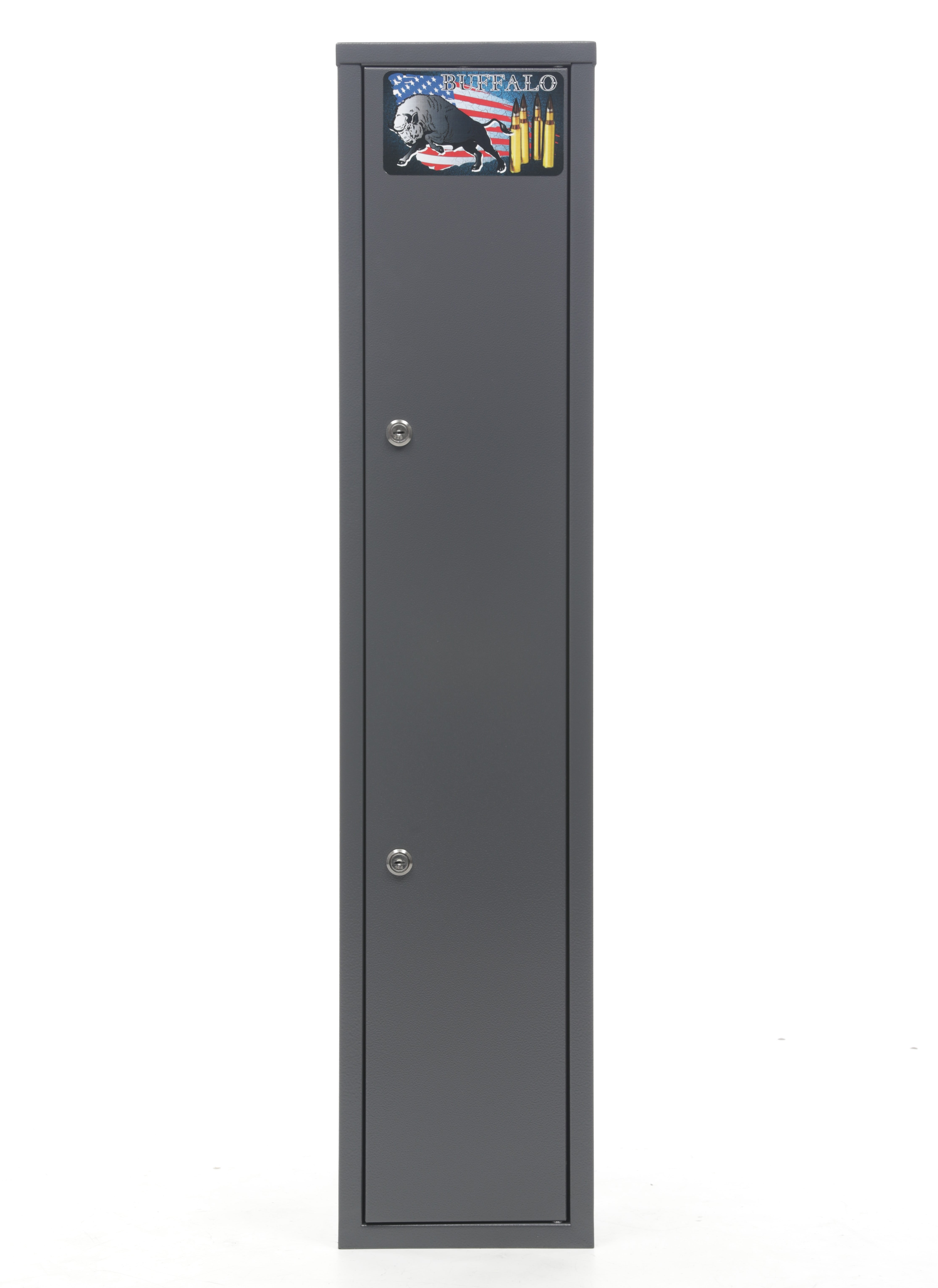 Buffalo 1115 Gun Rifle Shotgun Metal Small Security Cabinet Safe Storage with Separate Pistol/Ammo Area