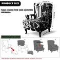 thumbnail image 7 of HUISEFOR Black White Geometric Wingback Chair Covers, Stretch Wing Chair Slipcovers, Full Protection, Anti‑Slip & Wear‑Resistant, Stretchable, for Living Room Wingback Sofa Chair, 7 of 7