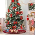 thumbnail image 4 of FMSHPON Christmas Snowflakes Xmas Christmas Tree Skirt Stand Mat for Holiday Party Decoration Indoor Outdoor 36 inches, 4 of 6