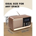 thumbnail image 4 of ANTBOOK Bluetooth Speaker with FM Radio & LED Alarm Clock, Wireless Charging Stand, 8W Stereo for Bedroom, 4 of 8