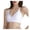 White, variant on Pure Color Sports Bra Deep V Tight High Elastic Yoga Sports Underwear On Gray 4(S)