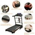 thumbnail image 2 of Ksports Foldable 16.5 Inch Cardio Fitness Portable Treadmill, Black, 2 of 11
