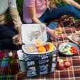 thumbnail image 5 of FORMRS Insulated Cooler Bag 24 Cans Capacity Soft Leakproof Lunch Box with Side Pockets, Blue Night Sky, 5 of 7