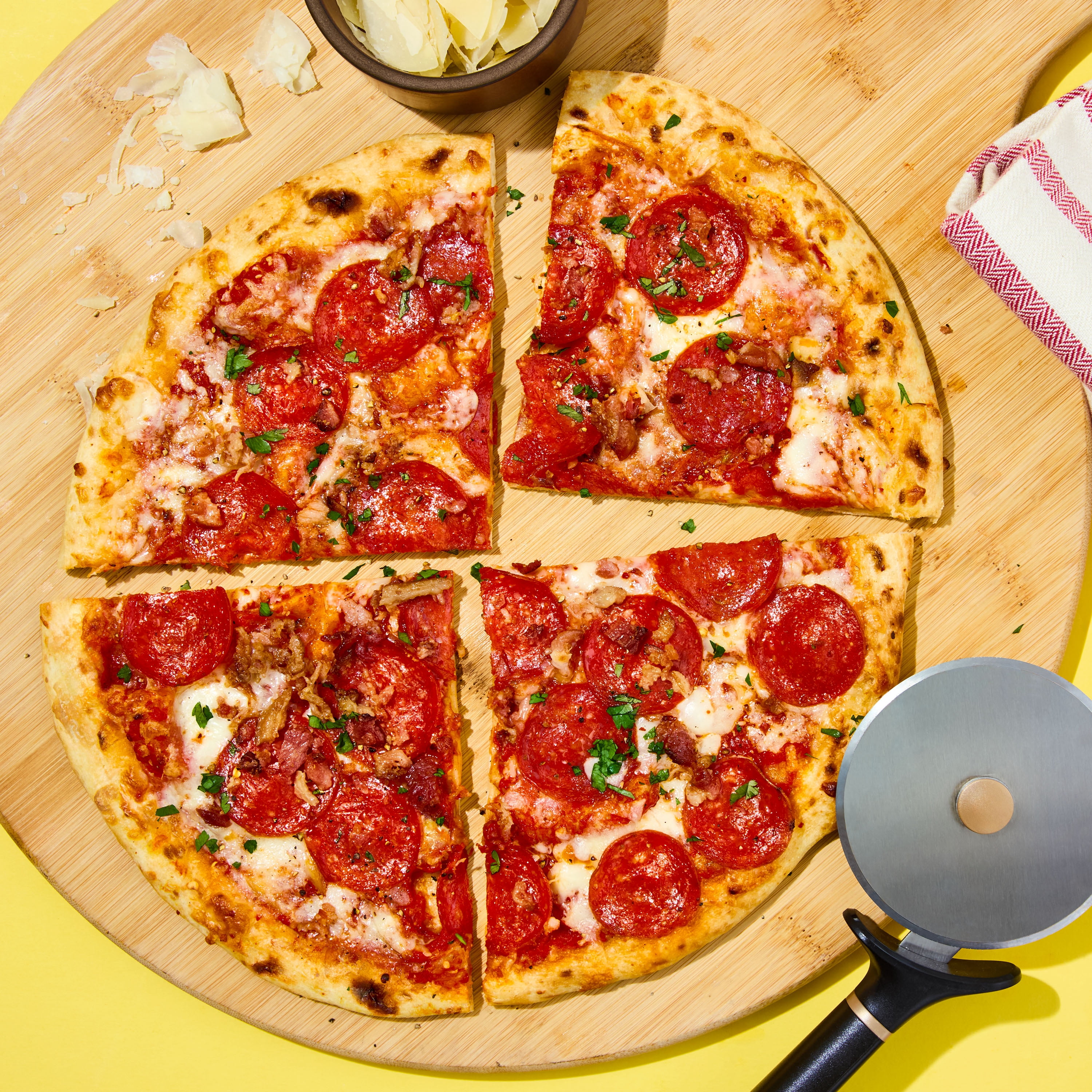 bettergoods Wood Fired Pepperoni Bacon Pizza, 16.2 oz