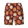 thumbnail image 4 of Lsque Mens Swim Trunks Happy Thanksgiving Day Pattern - Bathing Suit Compression Liner - Beach Swim Shorts Swimwear - (S-3XL) - Stretch Quick Dry -, 4 of 9