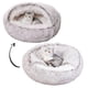 thumbnail image 3 of 2 in 1 Plush Round Cat Bed Sleeping Bag Nest for Small Dogs Medium dogs  Pet Mattress Warm Soft Comfortable Basket Cat Dog ShopWise Round, 3 of 11