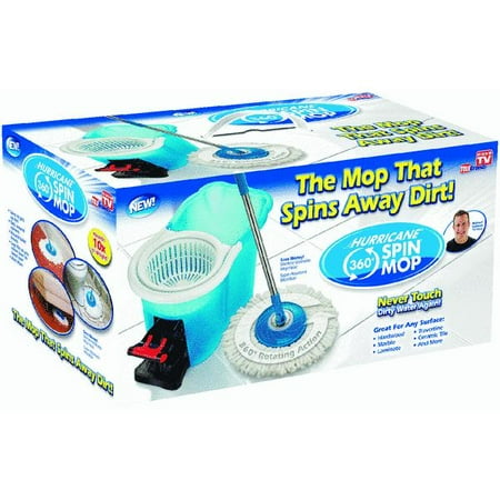 Clean Spin 360º Spin Mop - Push Handle Mop and Bucket