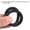 thumbnail image 4 of Uxcell Key Ring Bracelet Silicone Wrist Keychain Circle Wristlet Keyrings, Black, 4 of 7