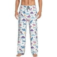 thumbnail image 2 of Goofa Dinosaur Printed Soft Pajama Pants for Men, Wide Leg Comfy Casual Lounge Yoga Pants-Large, 2 of 9