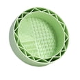 thumbnail image 2 of Brush Holder & Bowl Cleaning Tool, Green, 1 Piece - Makeup Brush Cleaner Mat with Drying Rack Silicone Makeup Brush Cleaning Mat Scrubber Bowl Make up Brush Cleaner Pad for Cosmeti Makeup Organizers, 2 of 7