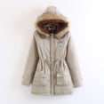 thumbnail image 3 of Abrigo grueso de talla grande con capucha, chaqueta de algodón de longitud media a larga, abrigo de ante de pelo de cordero, chaqueta de algodón para mujer, 3 of 6