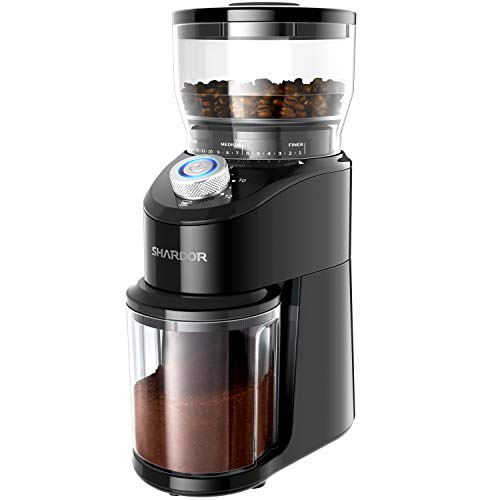 SHARDOR Conical Burr Coffee Grinder, Electric Adjustable Burr Mill with