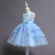 thumbnail image 3 of Vestido Para Niñas, Ropa Para Niñas Pequeñas, Vestido De Princesa Sin Mangas De Encaje Para Niños Pequeños, Vestido De Fiesta De Tul, Ropa De Cosplay Azul Odeerbi LM103-1268, 3 of 9