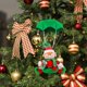 thumbnail image 1 of Muñeco colgante de Navidad, decoración del hogar, adorno artesanal para de Navidad, colgante de Navidad para restaurante, ventana, festivales, Verde, 1 of 8