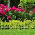 thumbnail image 2 of Origin Point Metal Garden Border Round Folding Fence, White, 18-Inch x 8-Feet, 2 of 2
