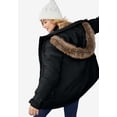 thumbnail image 2 of Ellos Women's Faux Fur Trim Parka Jacket, 2 of 4