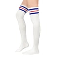 thumbnail image 2 of SHILINLANG Thigh High Socks for Women Striped Knee High Stockings | Womens Thigh High Femboy Socks:Breathable,Soft,Durable,Stretchy,Versatile,Flattering,for Casual,Cheerleader,Cosplay,Party, 2 of 2