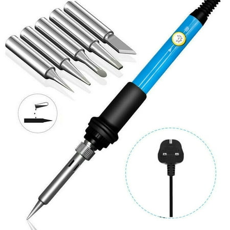 

60W Soldering Iron FULL Kit Electronic Welding Irons Tool Adjustable Temperature