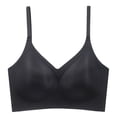 thumbnail image 4 of Bras for Women,Thin Cool Seamless Bra for Large - Soft Jelly Support Design for Breathability and Comfort,Sports Bras for Women,Black,2XL, 4 of 5